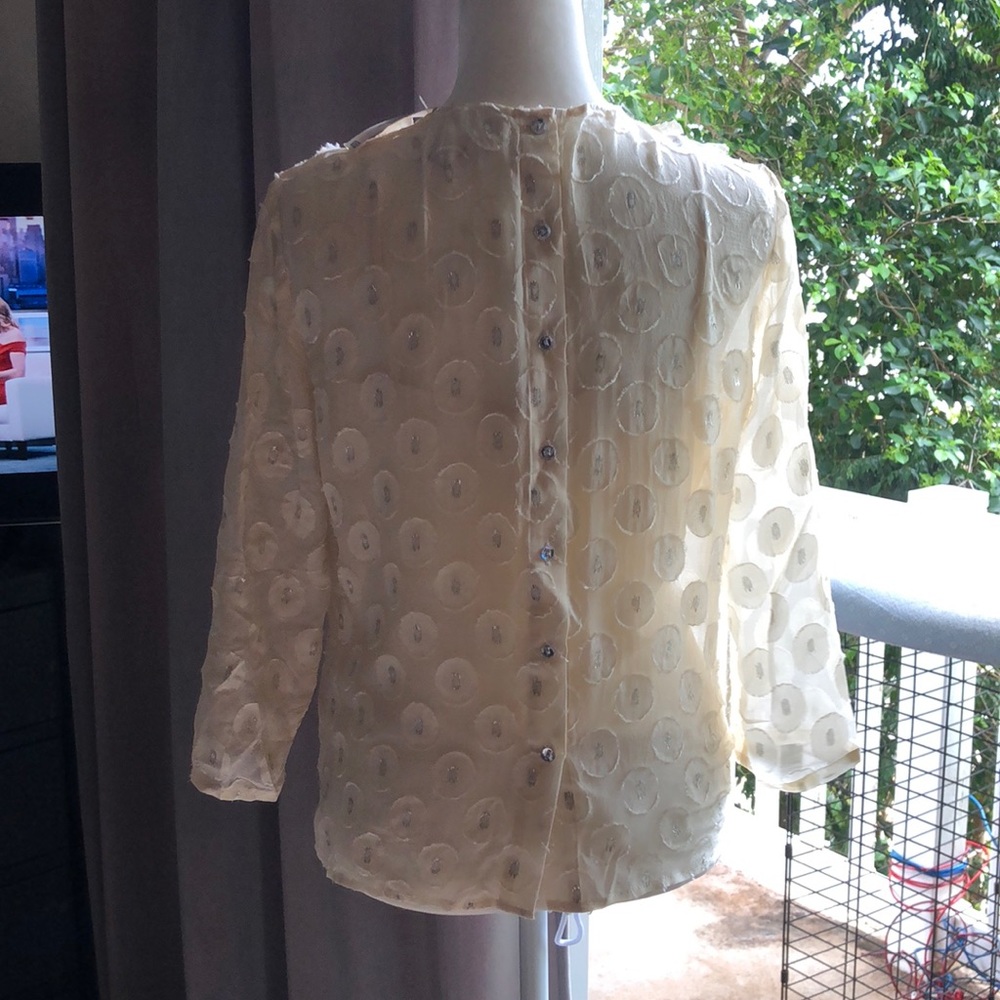 Tracy Reese blouse in vanilla size 6